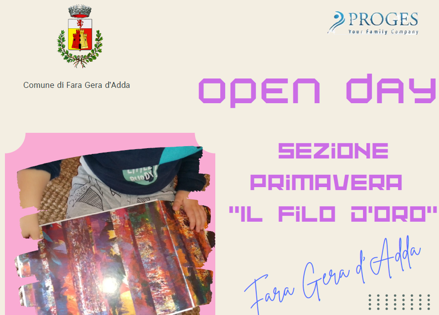 Open Day Sezione Primavera "Il filo d'oro"- 22 febbraio 2025